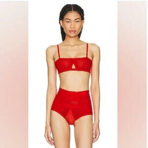 Free People/Revolve We Are HAH-Wired Bra in Blood Orange Red Size 30-38A NWT